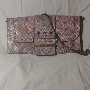 Purple one shoulder bag
